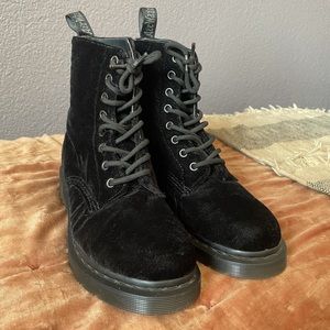 Black Velvet Dr. Martens